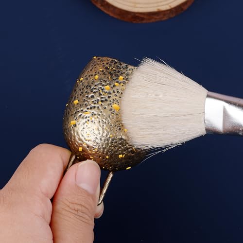 7pcs Gilding Brushes Set, Assorted Size Mop Brushes for Painting Versatile Goat Hair Brushes Paint Brushes for Crafts Acrylic Painting Gold Leaf PEUTIER