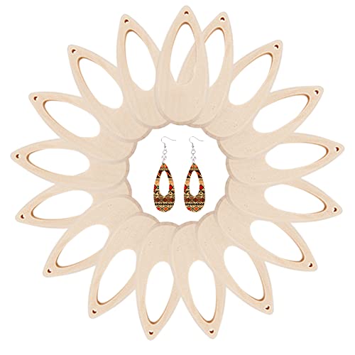 PH PandaHall 40pcs Wooden Earring Pendants, Hollow Teardrop Pendants Blank Unfinished Wooden Dangle Charms for Earrings Necklace Jewelry Making DIY