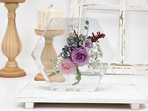 7" Hexagon Molds for Resin (7 Inch),Deep Epoxy Resin Molds for Flowers Preservation,Resin Art, Casting Resin,Resin Epoxy,DIY HIQUE