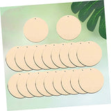 ABOOFAN 100 Pcs Wood Decorative Earrings Diy Earring Kit Unfinished Earrings Goodie Bag Filler Unfinished Round Earrings Paintable Earrings Jewelry ABOOFAN