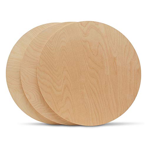 Wood Circles 20 inch 1/2 inch Thick, Unfinished Birch Plaques, Pack of 1 20 inch Wooden Circle for Crafts and Blank Sign Rounds, by Woodpeckers Woodpeckers