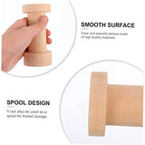 EXCEART Spool Threading Tool Yarn Winder Unfinished Bobbins Kit Extension Machine Wax Clips Accessories Needle Cable Making Empty Thread Bobbins EXCEART