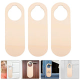 VOSAREA 20pcs Unfinished Wood Door Knob Hangers Blank Door Knob Signs Hanging Direction Signs for DIY Craft Home Hotel Office Decoration VOSAREA