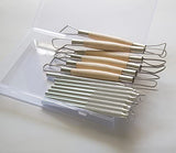 14PCS Ceramic Pottery Clay Ribbon Sculpting Tool Kit with Feather Wire Texture and Needle Detail Tools for Carving,Modeling,by Augernis Augernis