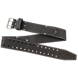 McGuire-Nicholas Men's Standard 2 3/4" inch Oil Tanned Leather Tool Work Belt for 29"-46" Waist, Dark Brown, 3" McGuire-Nicholas