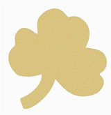 Clover Cutout Unfinished Wood St. Patrick's Day Leprechaun Door Hanger Spring Decor MDF Shape Canvas Style 1 (12") Diverse Woodworking