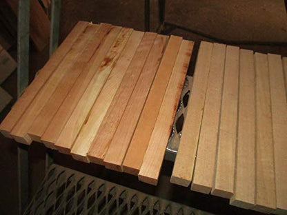 Parahita Store - Multipak 21 Pcs 1 X 1 X 12" Long Pen Lathe Blanks Walnut, Maple, Cherry - Premium Quality Wood - Wood Working - Unfinished Wood