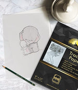 MyArtscape Tracing Paper Pad - 39lb - 9" x 12" - 100 Transparent Sheets - Artist Quality MyArtscape