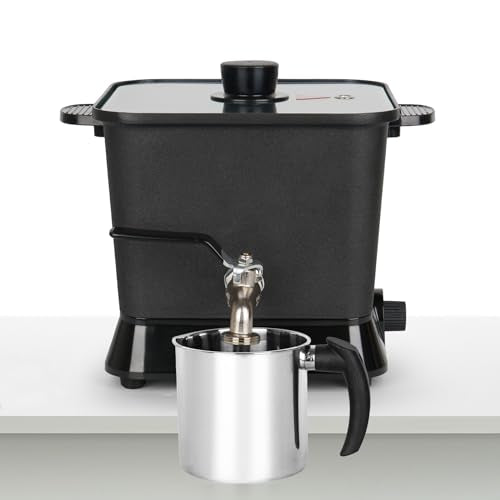 Byoowndiy Wax Melter for Candle Making, 150 oz Electric Candle Wax Melting Pot with Pour Spout and Temperature Controller Byoowndiy