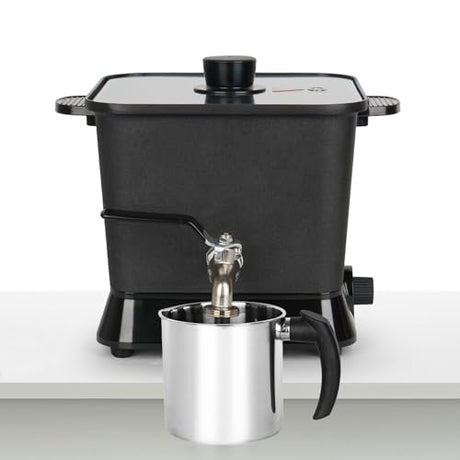 Byoowndiy Wax Melter for Candle Making, 150 oz Electric Candle Wax Melting Pot with Pour Spout and Temperature Controller Byoowndiy