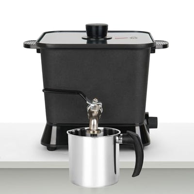 Byoowndiy Wax Melter for Candle Making, 150 oz Electric Candle Wax Melting Pot with Pour Spout and Temperature Controller