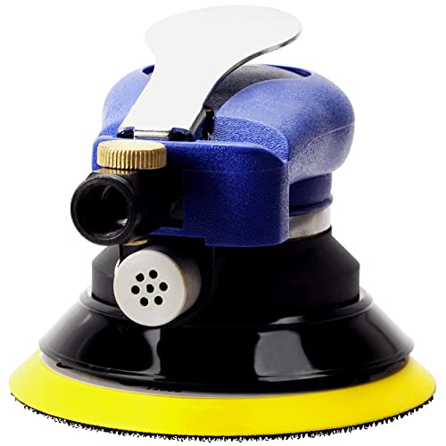 5-inch air palm random orbital sander, dual-action pneumatic polisher speed adjustable grinding sanding with 5-inch pad, random orbit air sanders WoodArtSupply