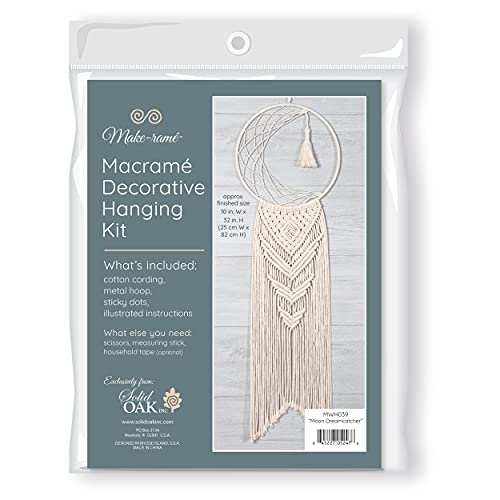 Make-rame Hanging Macrame Kit, Natural Make-rame