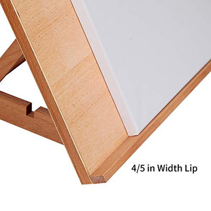 Falling in Art Large 5-Position Wood Drafting Table Easel Drawing and Sketching Board, 23 2/9 Inches by 16 1/2 Inches - WoodArtSupply