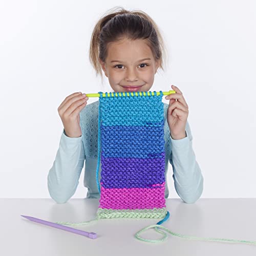 Creativity for Kids Learn to Knit Pocket Scarf - DIY Knitting Kit for Beginners, Kids Craft Kit Creativity for Kids