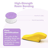 70 PCS Hand Sander Kit,3.5” X 1”Mini Detail Finger Micro Sander Block Small Sanding Tool for Tight Spaces,80 120 180 240 400 600 Grit Wet Dry Hook & MAXMAN