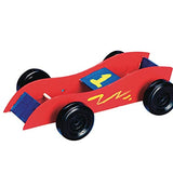 Rubber Band Race Cars Craft Kit (Pack of 12) S&S Worldwide