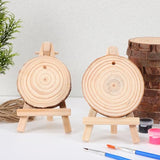 KALLORY 25pcs Natural Wood Slices 2-3 inch Thick Unfinished Wood kit Predrilled with Hole Rope Wooden Circles for Arts Wood Slices Christmas KALLORY