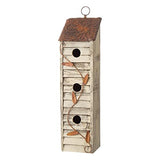 Glitzhome Wooden Three-Tier Hanging Distressed Garden Bird Houses for Outside 18" H glitzhome