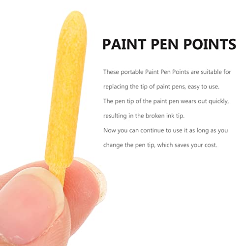 jojofuny 25Pcs Paint Pen Replacement Pen, Refillable, Marker Paint Brush Nibs, Comic Manga Pen Nibs, Acrylic Marker Nib for Calligraphy, Paint jojofuny