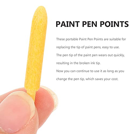 jojofuny 25Pcs Paint Pen Replacement Pen, Refillable, Marker Paint Brush Nibs, Comic Manga Pen Nibs, Acrylic Marker Nib for Calligraphy, Paint jojofuny