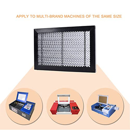 XLNT TECH Laser Honeycomb Working Table 11.81" × 7.87" × 0.87(200mm x 300mm x 22mm) Panel Board Platform Used for Multil-Brand Engraving Machine. - WoodArtSupply