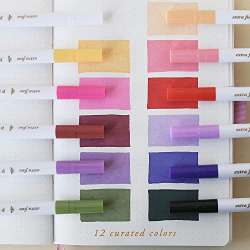 Primrosia Acrylic Paint Pens Brights Collection, Extra Fine Tips for arts, crafts and office supplies Primrosia