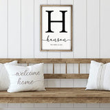 Framed Wooden Family Name Sign Personalized Wood Monogram Choose from Four Sizes (12" x 18", Weathered Grey Frame, White Background) MRC Wood Products