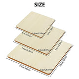 140 PCS Unfinished Wood Pieces, 2 Inch, 3inch, 4 Inch Blank Natural Wood Square, 2.5 MM Thin Wood Squares for Crafts, DIY Painting, Wood Burning, SHUESS