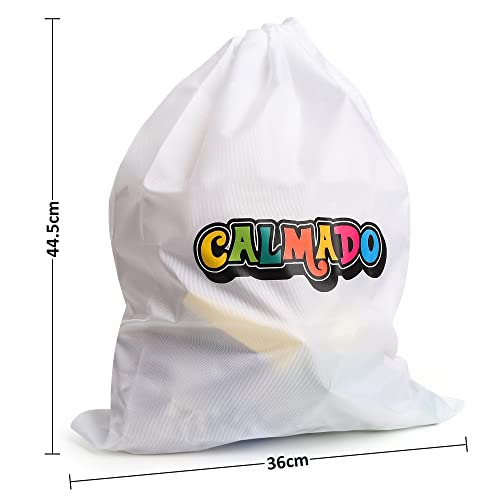 Calmado - 200 pcs Marble Run Wooden Set/Ball Track Set for Kids/Girls/Boys Made of Beech Wood + Bag + Instructions Calmado