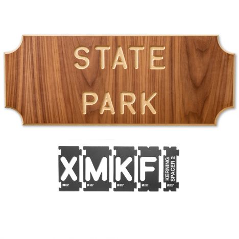 Rockler Interlock Signmaker's Templates, State Park Font Kit, 2-1/4'' by Rockler