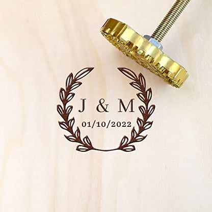 Custom Logo Branding Iron – Personalised Durable Stamp for Woodworkers and Leather Craftsmen (1") - WoodArtSupply