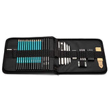 Norberg & Linden XL Drawing Set - Sketching, Graphite and Charcoal Pencils. Includes 100 Page Drawing Pad, Kneaded Eraser, Blending Stump. Art Kit Norberg & Linden