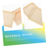 Tofficu 5pcs Blank Wooden Picture Frame Personalized Photo Frame Unfinished Wood Boards Unfinished Wood Canvas Painting Canvas Square Frame Clay Tofficu
