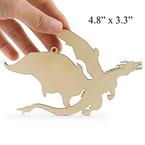 Summer-Ray 20 Wooden Dragon Laser Cutout DIY Craft Party Decoration Art Embellishment Room Decoration Summer-Ray.com