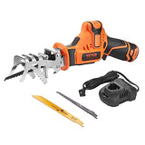 VEVOR Cordless Reciprocating Saw, 0-2700RPM Variable Speed, 0.8" Stroke Fast Cutting, 12V 45 Mins Fast Wireless Charging, Battery Powered with Branch VEVOR