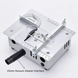 NovelLife Mini Hobby Table Saw Handmade Woodworking Bench Saw DIY Model Crafts Cutting Tool with Adjustable Power Supply 63mm HSS Circular Saw Blade NovelLife