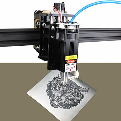 Laser Module with Air Assist, 80W Laser Engraving Cutting Module, 10W Optical Power - WoodArtSupply