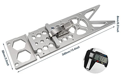 13.4inch Track Saw Square Guide 90° Right Angle Electric Circular Saw Guide Rail Angle Stop Accessories Compatible with Festool and Makita Guide - WoodArtSupply