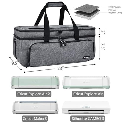 Carrying Case for Cricut Maker, Cricut Bag for Cricut Machine with Cover Compatible with Cricut Explore Air, Air 2, Maker, Maker 3, Organization and - WoodArtSupply