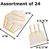 Pack of 24 Unfinished Wood Birthday Cake and Cupcake Cutouts by Factory Direct Craft - Blank Wooden DIY Cake Shapes for Scouts, Camps, Vacation Bible Factory Direct Craft