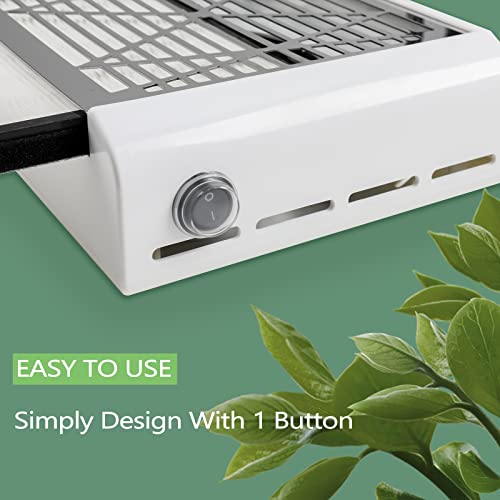 BQAN Nail Dust Collector for Nails Salon, 40w Extractor Vacuum Dust Collector Powerful Nail Fan, with 1pcs Nail dust Brush BQAN