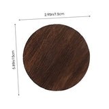 Zerodeko 15 Pcs Carbonized Round Wood Chips Wooden Coasters DIY Unfinished Christmas Ornament Unfinished Wood Cutout Riser Christmas Ornaments Zerodeko