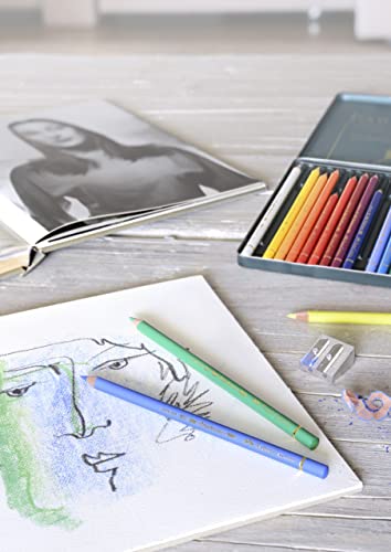 Faber-Castell 24 Piece Polychromous Colored Pencil Set in Metal Tin Faber-Castell