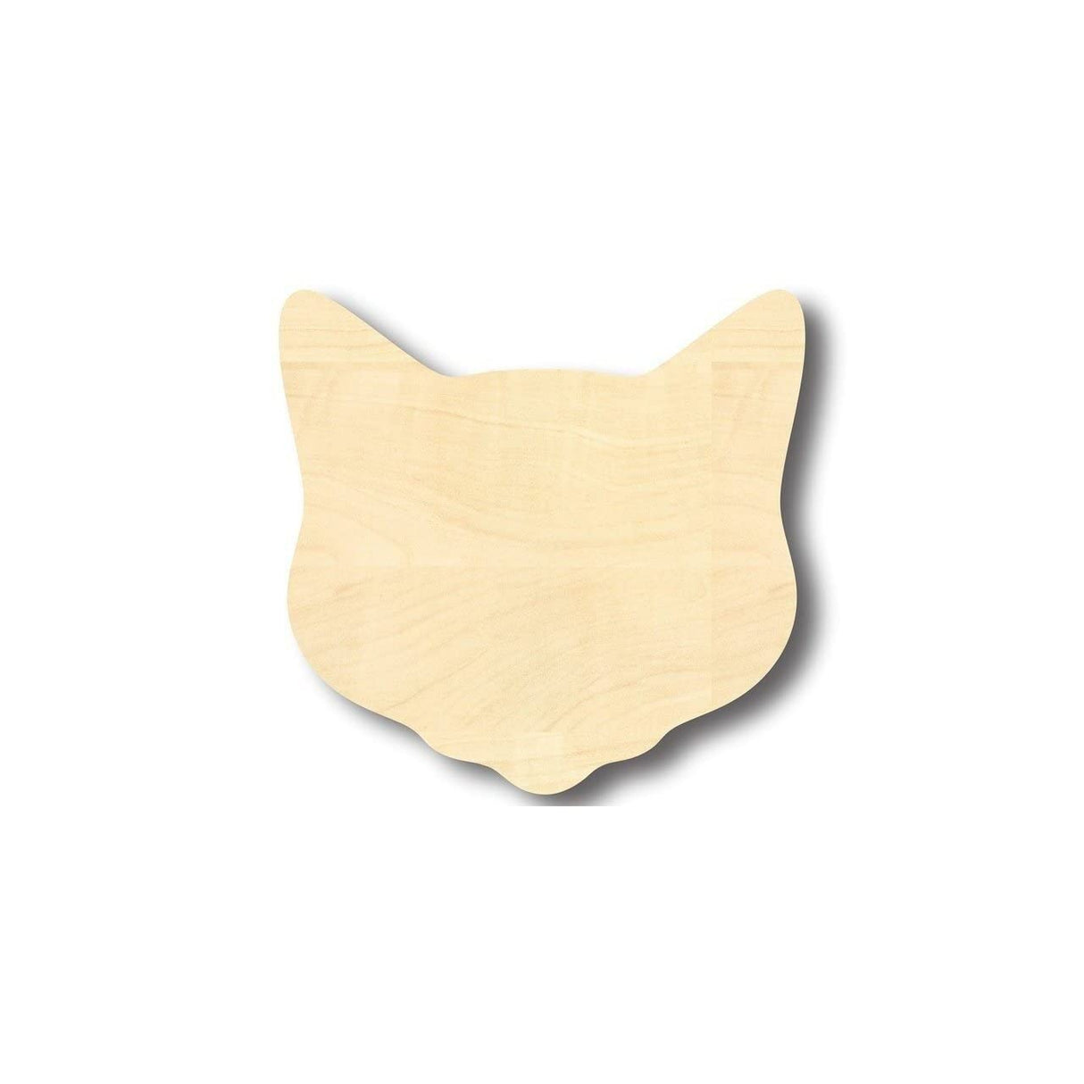 Unfinished Wood Cat Head Shape - Animal - Pet - Craft - up to 24" DIY 10" / 1/4" 24 Hour Crafts