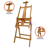 Mont Marte Convertible Studio Easel. Floor Easel Suitable for a Range of Canvas Sizes. Easy Height and Tilt Adjustment. MONT MARTE