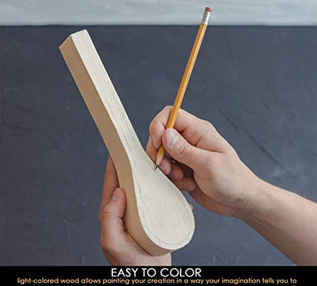 BeaverCraft Basswood Wood Carving Spoon Blank B1 10" x 2" x 1.4" Premium Wood Whittling Wood Carving for Beginners Kids BeaverCraft