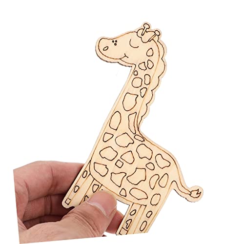 SEWACC 40pcs Paint Wooden Unfinished Embellishment Decoration Home Decor Wood Hanging Animal Shaped Confetti Slice Cutouts Accessories Shapes Forest