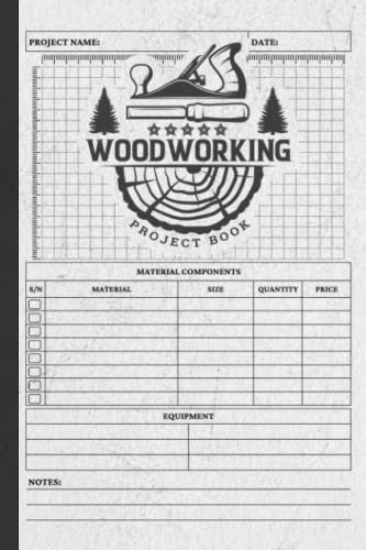 Woodworking Project Book: Project Planner, Journal, Chart, Log Book, Tracker, Record Book For Woodworking Plan or Project | Woodworking Lovers (115