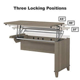 Bush Furniture Somerset 72W 3 Position Sit to Stand L Shaped Desk Bush Business Furniture